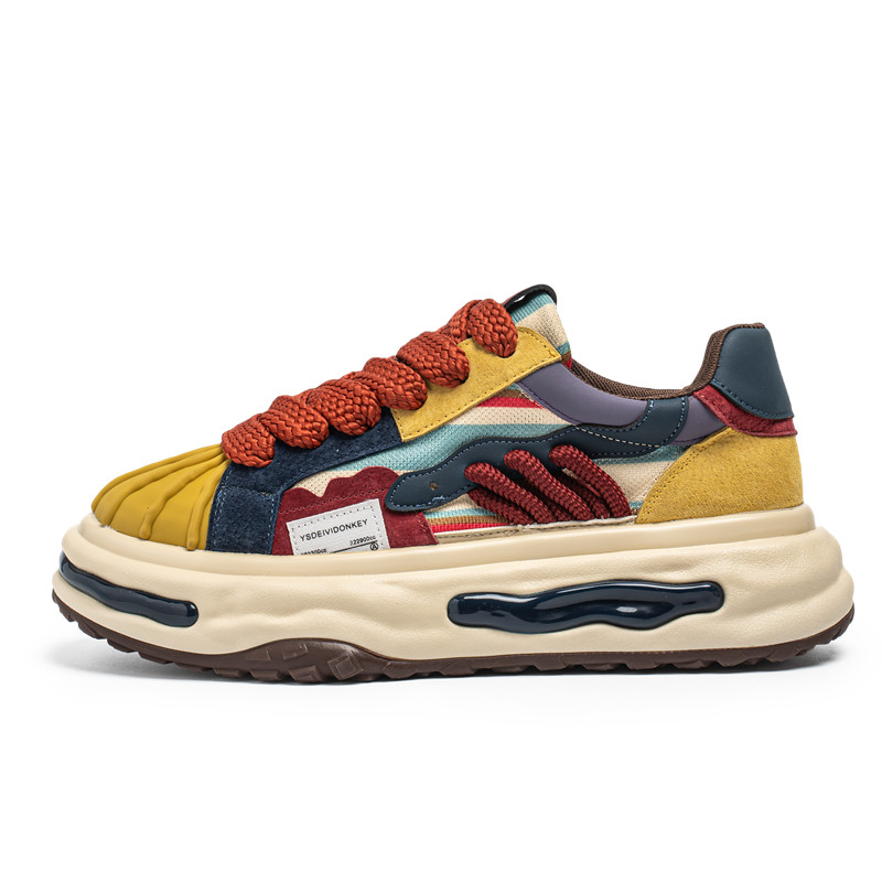 AD Скользоустойчивые мужские низкие скейтерские кроссовки на платформе желтого цвета, цвет Yellow
AD Скользоустойчивые мужские низкие скейтерские кроссовки на платформе желтого цвета, цвет Yellow