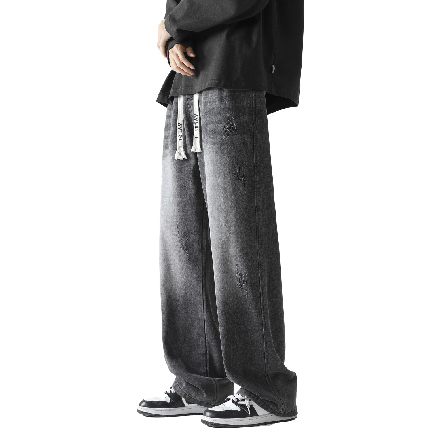 Джинсы Unisex YATSI, черно-серые
Джинсы Unisex YATSI, черно-серые