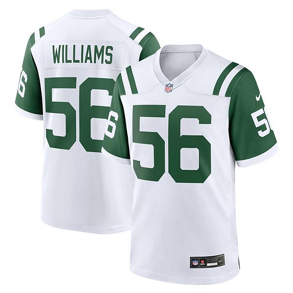 Мужская белая альтернативная игровая футболка Quincy Williams New York Jets Nike
Мужская белая альтернативная игровая футболка Quincy Williams New York Jets Nike
