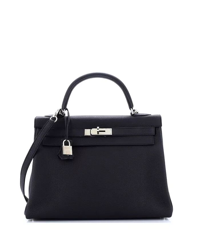 Сумка Kelly 32, черная, Togo, с палладиевой фурнитурой Pre-Owned HERMÉS, черный
Сумка Kelly 32, черная, Togo, с палладиевой фурнитурой Pre-Owned HERMÉS, черный