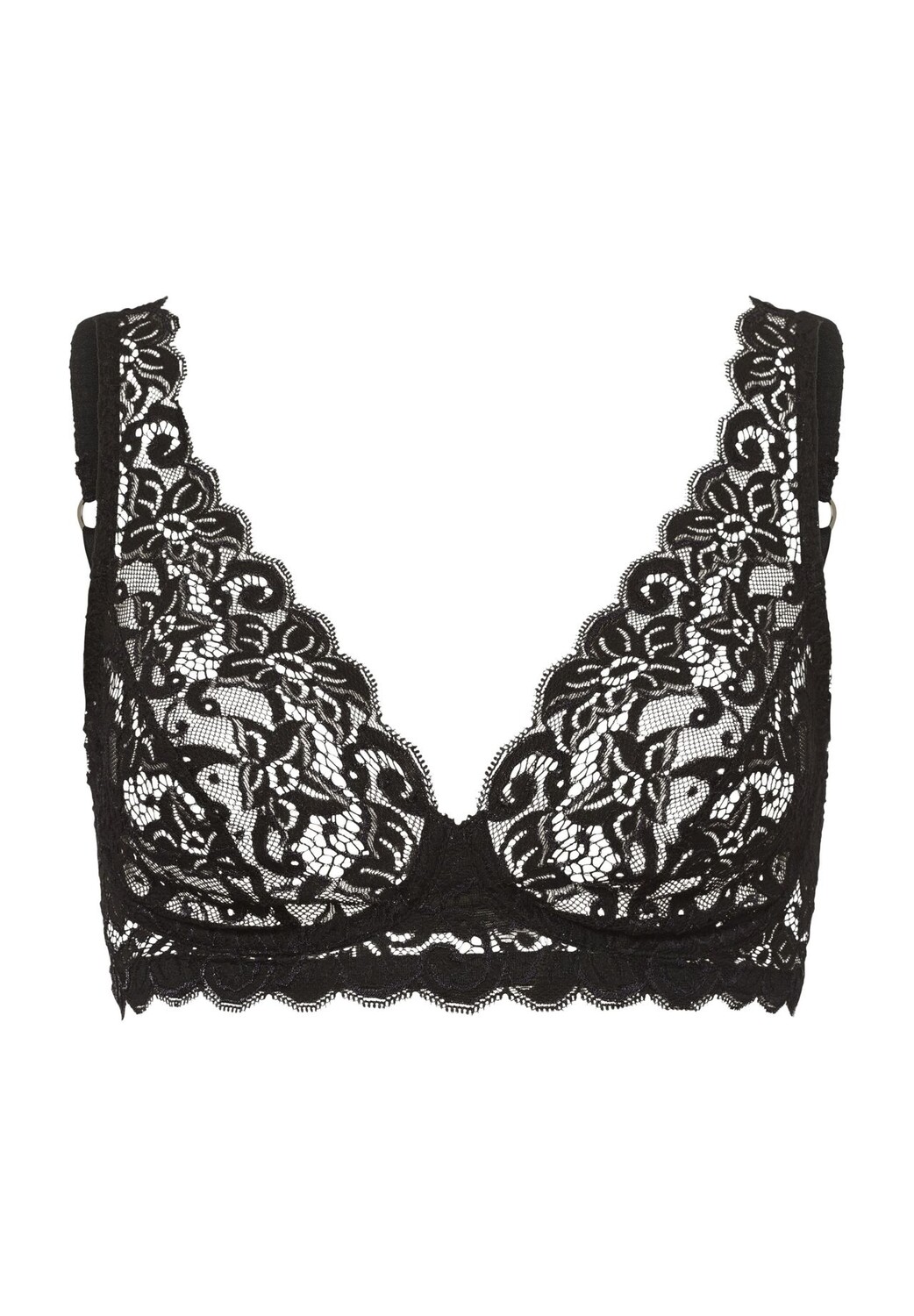 Кружевной бюстгальтер Moments с цветочным принтом для женщин HANRO, черный
Кружевной бюстгальтер Moments с цветочным принтом для женщин HANRO, черный