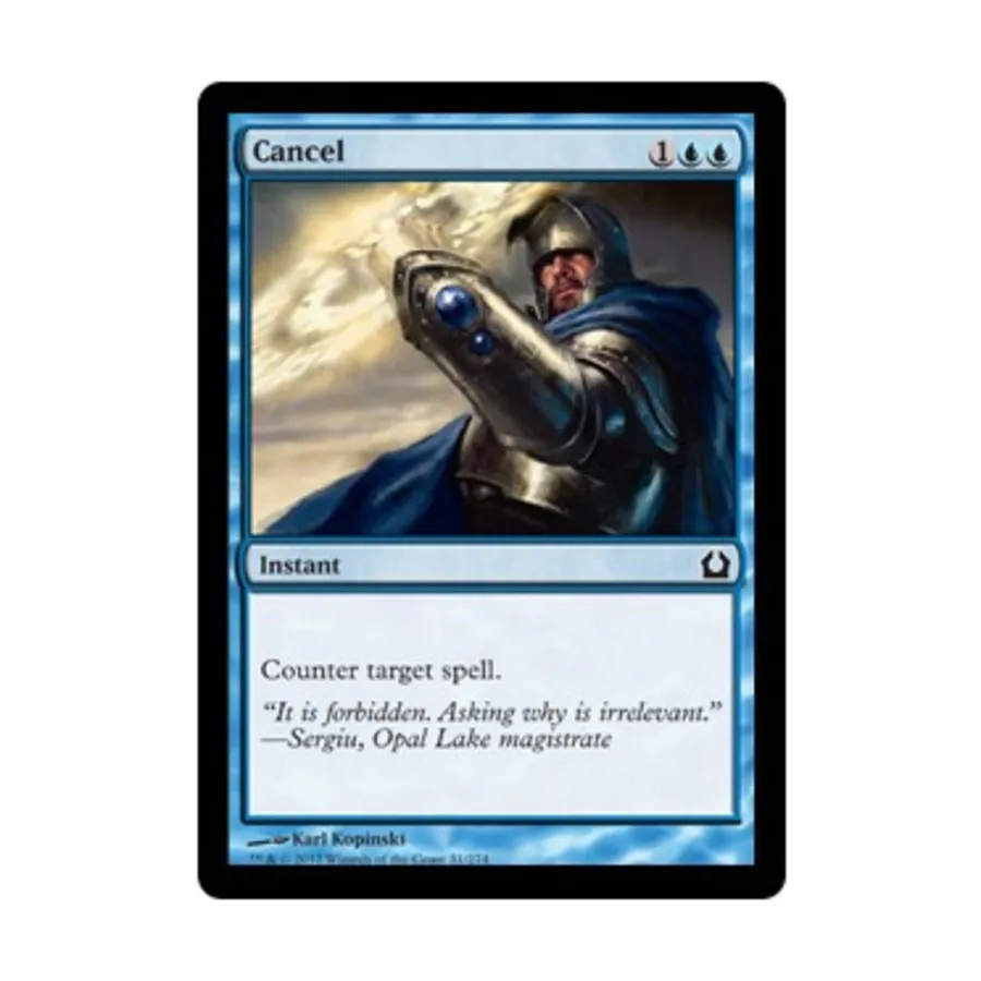 CCG Отмена (C) (Фольга), MTG - Return to Ravnica
CCG Отмена (C) (Фольга), MTG - Return to Ravnica