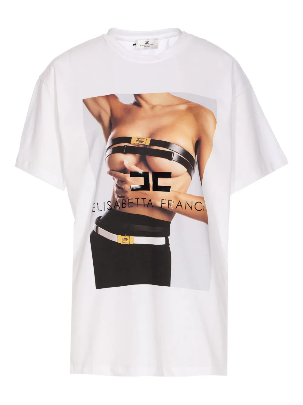 Футболка с графичным принтом Elisabetta Franchi, белый
Футболка с графичным принтом Elisabetta Franchi, белый