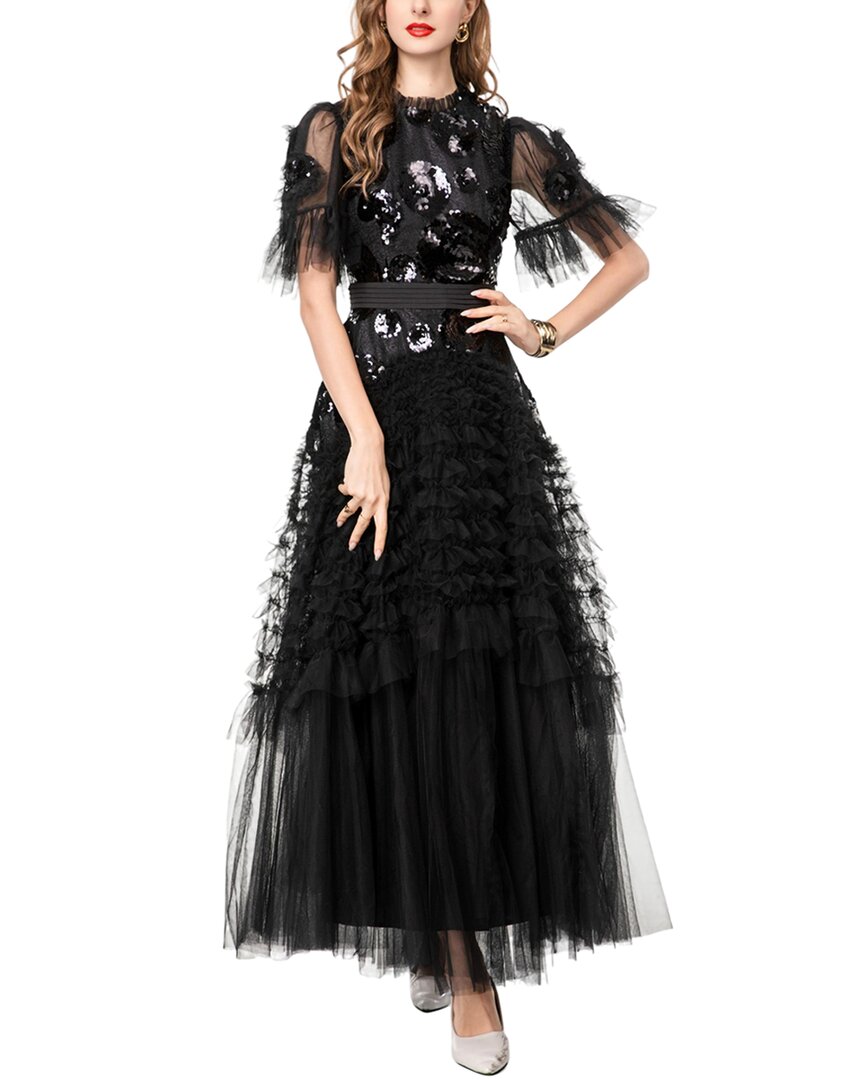 Платье макси с вышивкой BURRYCO, черный
Платье макси с вышивкой BURRYCO, черный