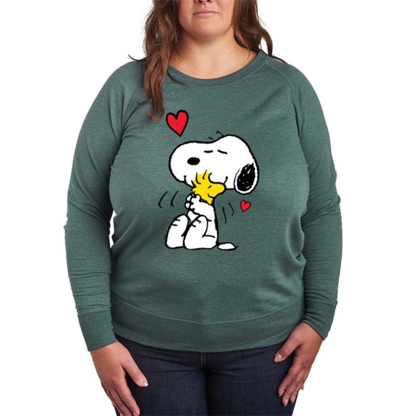 Футболка большого размера из французского трикотажа с длинными рукавами, с изображением Снупи и Вудстока, с любовью Licensed Character, зеленый
Футболка большого размера из французского трикотажа с длинными рукавами, с изображением Снупи и Вудстока, с любовью Licensed Character, зеленый