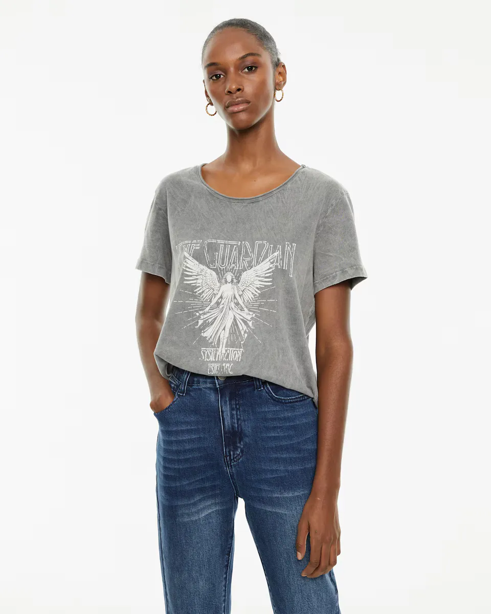 Женская футболка из органического хлопка с принтом на груди System Action, темно-серый
Женская футболка из органического хлопка с принтом на груди System Action, темно-серый