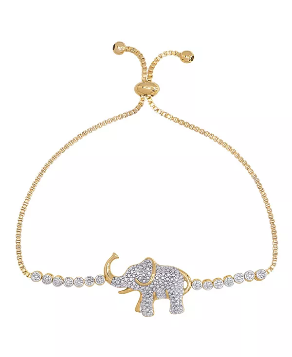 Регулируемый браслет-боло в форме слона с бриллиантовым акцентом Macy'S, gold
Регулируемый браслет-боло в форме слона с бриллиантовым акцентом Macy'S, gold