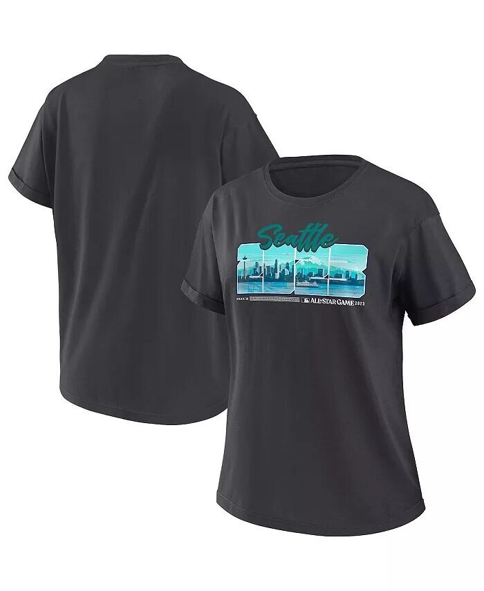 Женская темно-серая футболка в стиле ретро MLB All-Star Game 2023 Wear By Erin Andrews
Женская темно-серая футболка в стиле ретро MLB All-Star Game 2023 Wear By Erin Andrews
