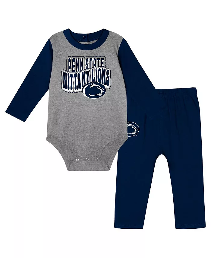 Детский комбинезон с длинными рукавами и штанишками Navy Penn State Nittany Lions Double Up для мальчиков и девочек Outerstuff
Детский комбинезон с длинными рукавами и штанишками Navy Penn State Nittany Lions Double Up для мальчиков и девочек Outerstuff