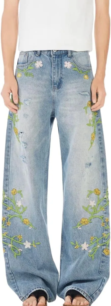 Винтажные джинсы с цветочной вышивкой y2k grhaat
Винтажные джинсы с цветочной вышивкой y2k grhaat