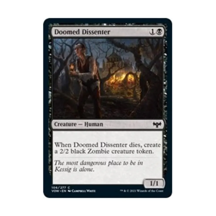 CCG Обреченный несогласный (К), MTG - Innistrad: Crimson Vow
CCG Обреченный несогласный (К), MTG - Innistrad: Crimson Vow