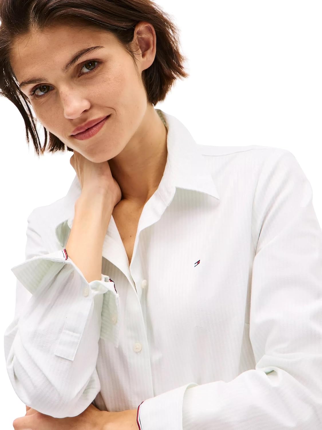 Женская рубашка Tommy Hilfiger с воротником на пуговицах и регулируемыми рукавами, Striped Minty Essence
Женская рубашка Tommy Hilfiger с воротником на пуговицах и регулируемыми рукавами, Striped Minty Essence