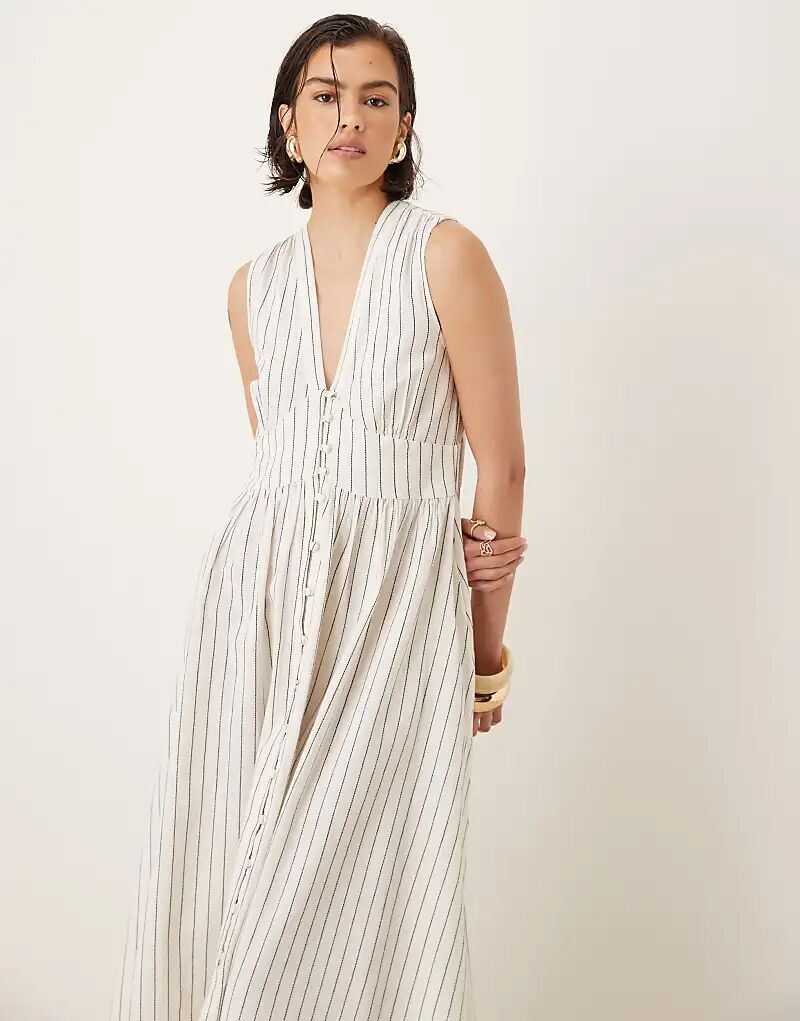 Платье миди «Starlight» от Nobody's Child в кремовую полоску
Платье миди «Starlight» от Nobody's Child в кремовую полоску