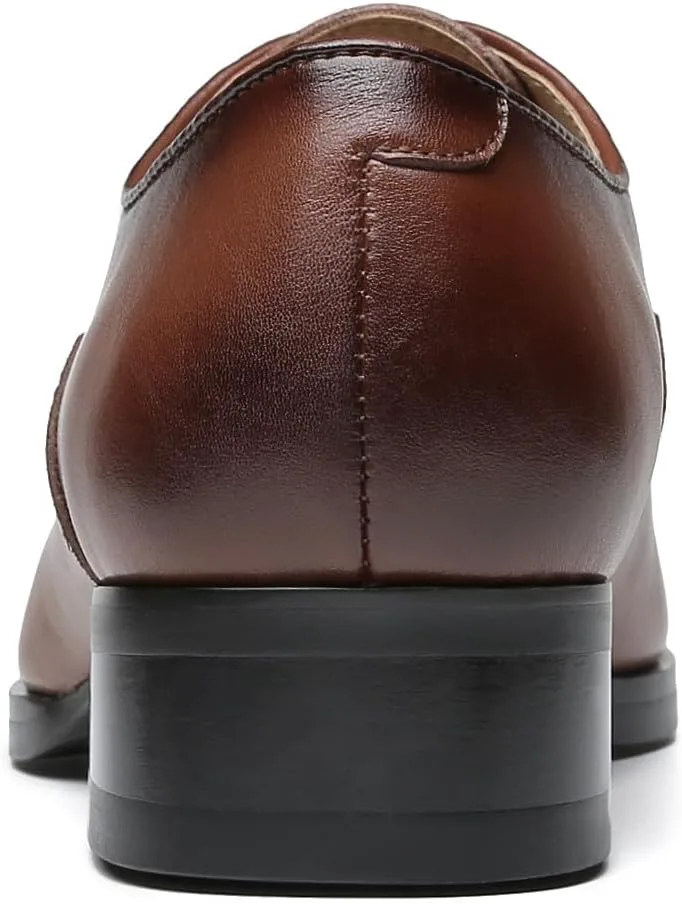 Мужские оксфорды Формальная обувь из кожи для свадьбы, смокинга, деловые дерби, модная повседневная обувь для мужчин Santimon, коричневый
Мужские оксфорды Формальная обувь из кожи для свадьбы, смокинга, деловые дерби, модная повседневная обувь для мужчин Santimon, коричневый