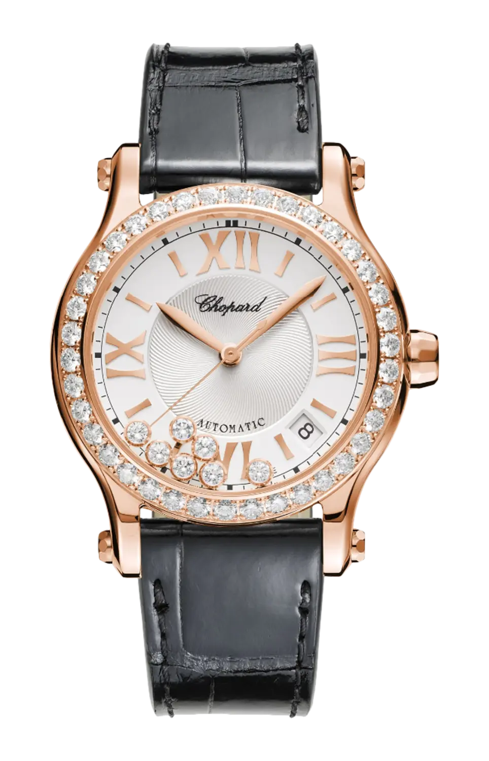 Часы Chopard Happy sport из розового золота с бриллиантами
Часы Chopard Happy sport из розового золота с бриллиантами