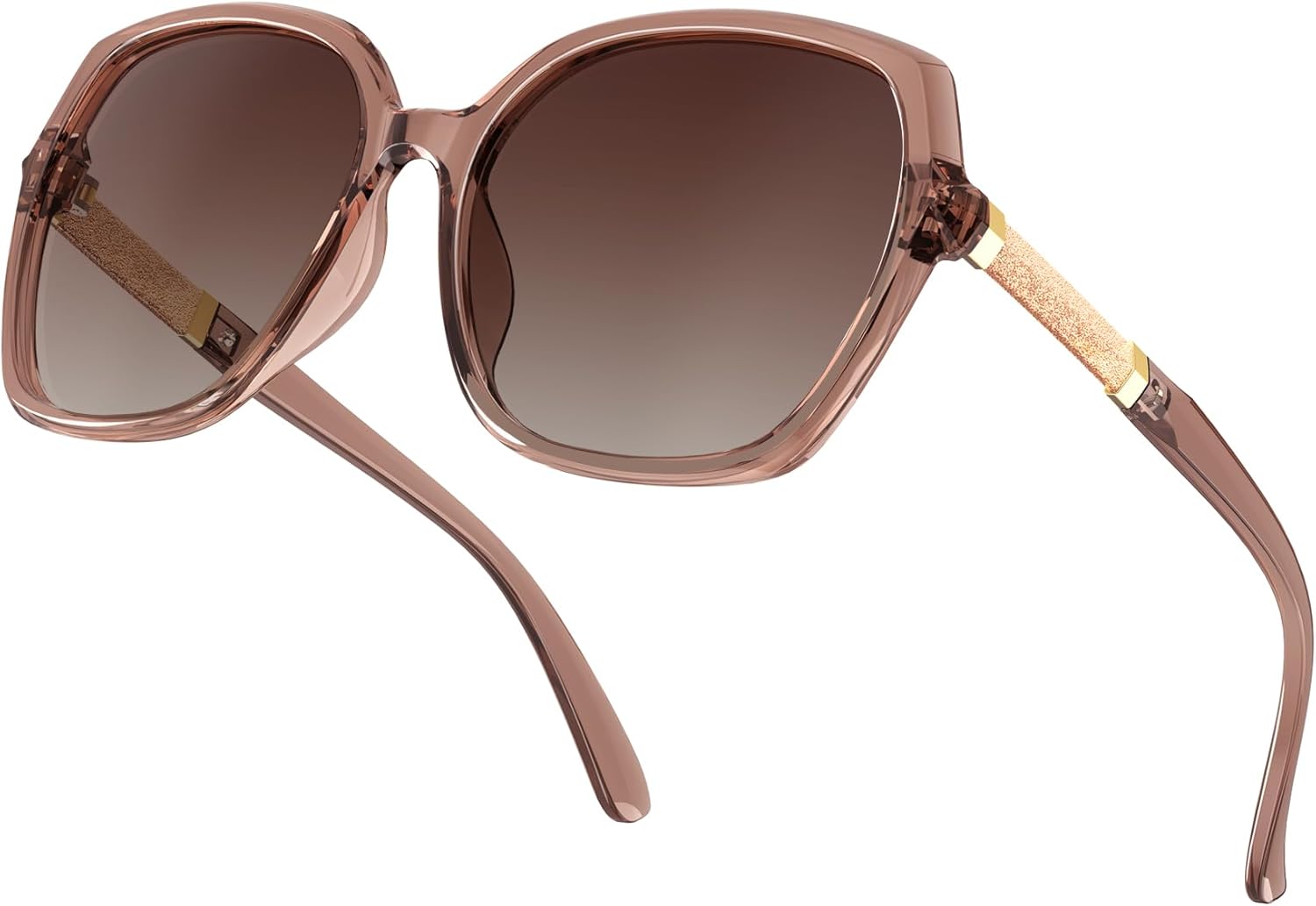 Женские поляризованные солнцезащитные очки NSSIW: модные солнцезащитные очки большого размера с защитой от УФ-излучения UV400 для вождения и отдыха, Brown/Gradient Brown
Женские поляризованные солнцезащитные очки NSSIW: модные солнцезащитные очки большого размера с защитой от УФ-излучения UV400 для вождения и отдыха, Brown/Gradient Brown