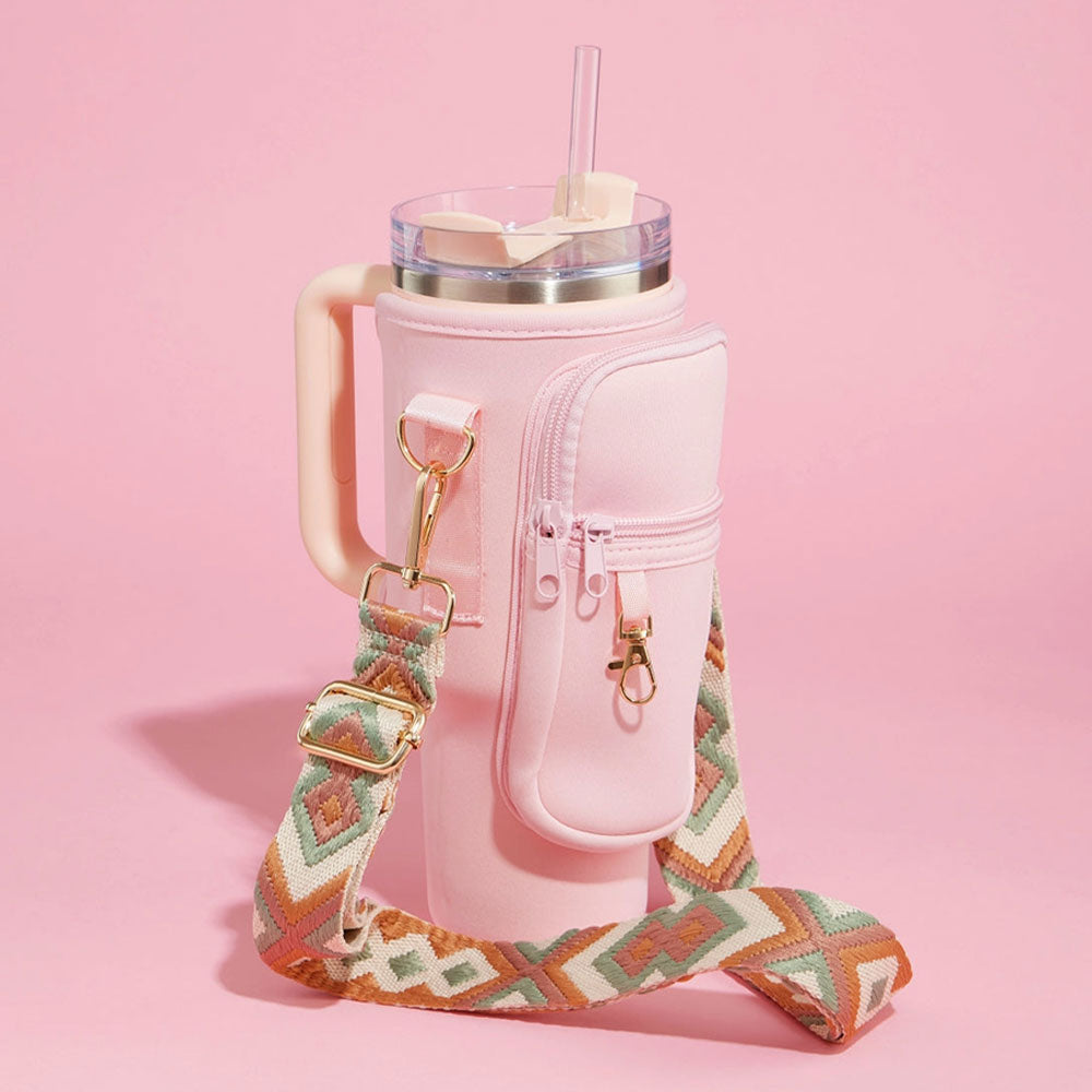 Сумка-переноска для стаканов с ацтекским принтом на ремне через плечо FASHNZFAB, розовый
Сумка-переноска для стаканов с ацтекским принтом на ремне через плечо FASHNZFAB, розовый