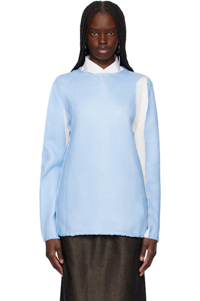 Синий свитер с круглым вырезом Comme des Garçons Shirt
Синий свитер с круглым вырезом Comme des Garçons Shirt