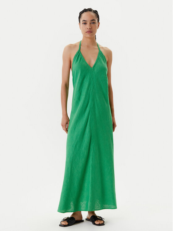 Летнее платье стандартный крой 4AGHDV0BF United Colors Of Benetton, зеленый 
Летнее платье стандартный крой 4AGHDV0BF United Colors Of Benetton, зеленый