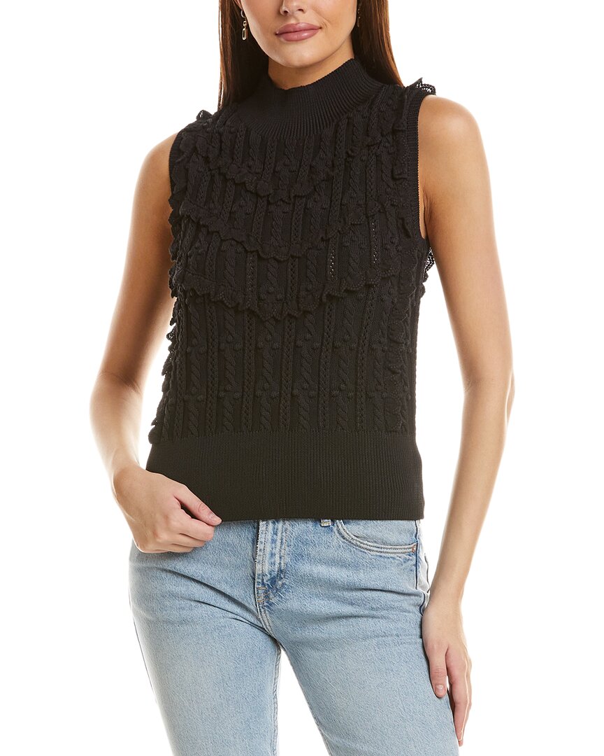 Майка-свитер CeCe с воротником-стойкой Cece, черный
Майка-свитер CeCe с воротником-стойкой Cece, черный