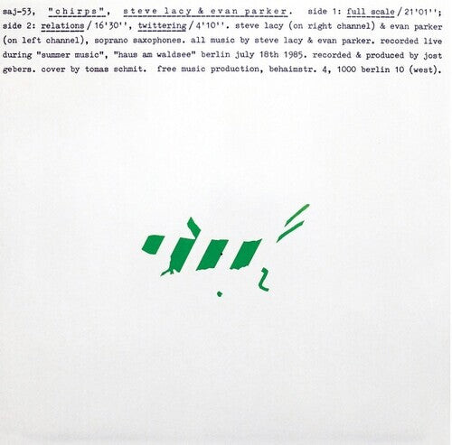 CD диск Lacy, Steve & Parker, Evan: Chirps
CD диск Lacy, Steve & Parker, Evan: Chirps