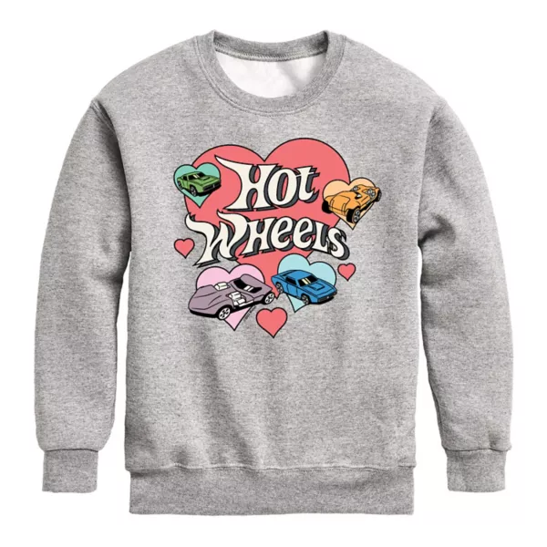 Мальчиковая флисовая толстовка с сердечками и колесами 8-20 Hot Wheels, серый
Мальчиковая флисовая толстовка с сердечками и колесами 8-20 Hot Wheels, серый