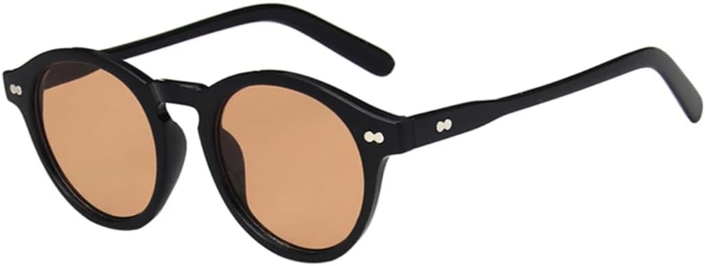 Классические ретро-солнцезащитные очки с маленькими круглыми заклепками для женщин, очки для вождения и путешествий, солнцезащитные очки для мужчин с защитой от УФ-излучения UV400 VVTWSSW, Black Tea
Классические ретро-солнцезащитные очки с маленькими круглыми заклепками для женщин, очки для вождения и путешествий, солнцезащитные очки для мужчин с защитой от УФ-излучения UV400 VVTWSSW, Black Tea