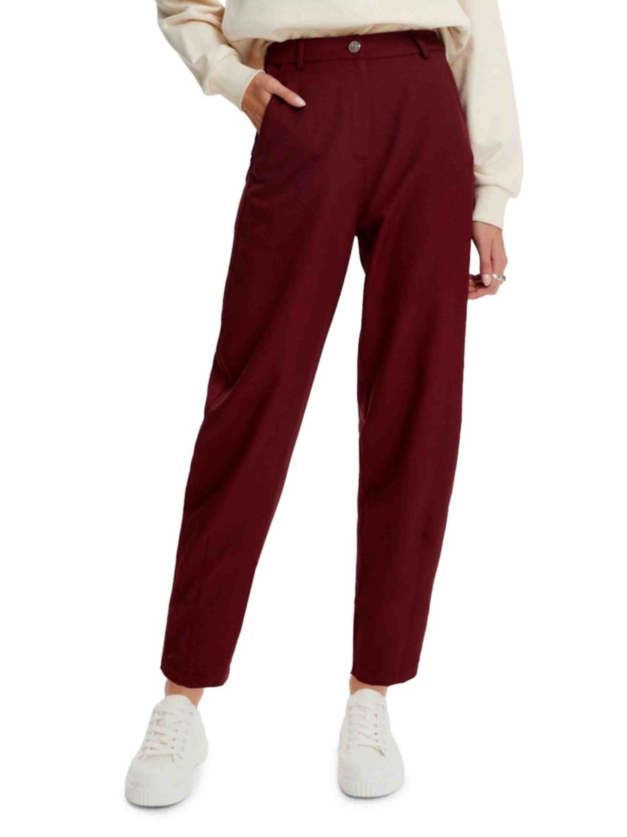 Джинсы бойфренды с высокой талией Nocturne, бордовый
Джинсы бойфренды с высокой талией Nocturne, бордовый