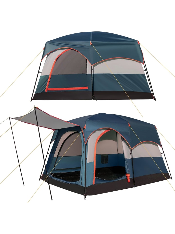 COSTWAY Палатка для кемпинга на 4-6 человек, синего цвета
COSTWAY Палатка для кемпинга на 4-6 человек, синего цвета