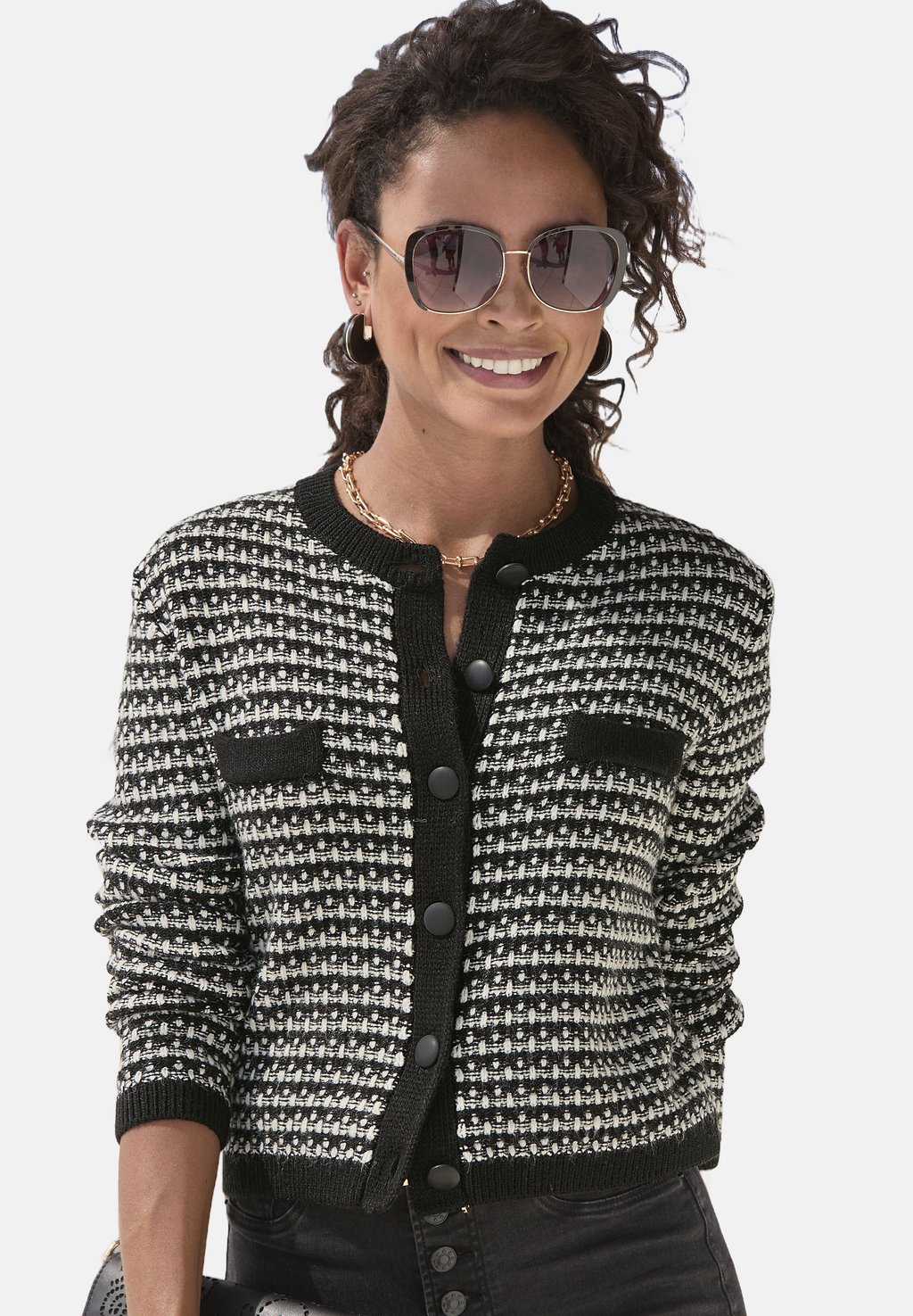 Кардиган LASCANA, черный
Кардиган LASCANA, черный