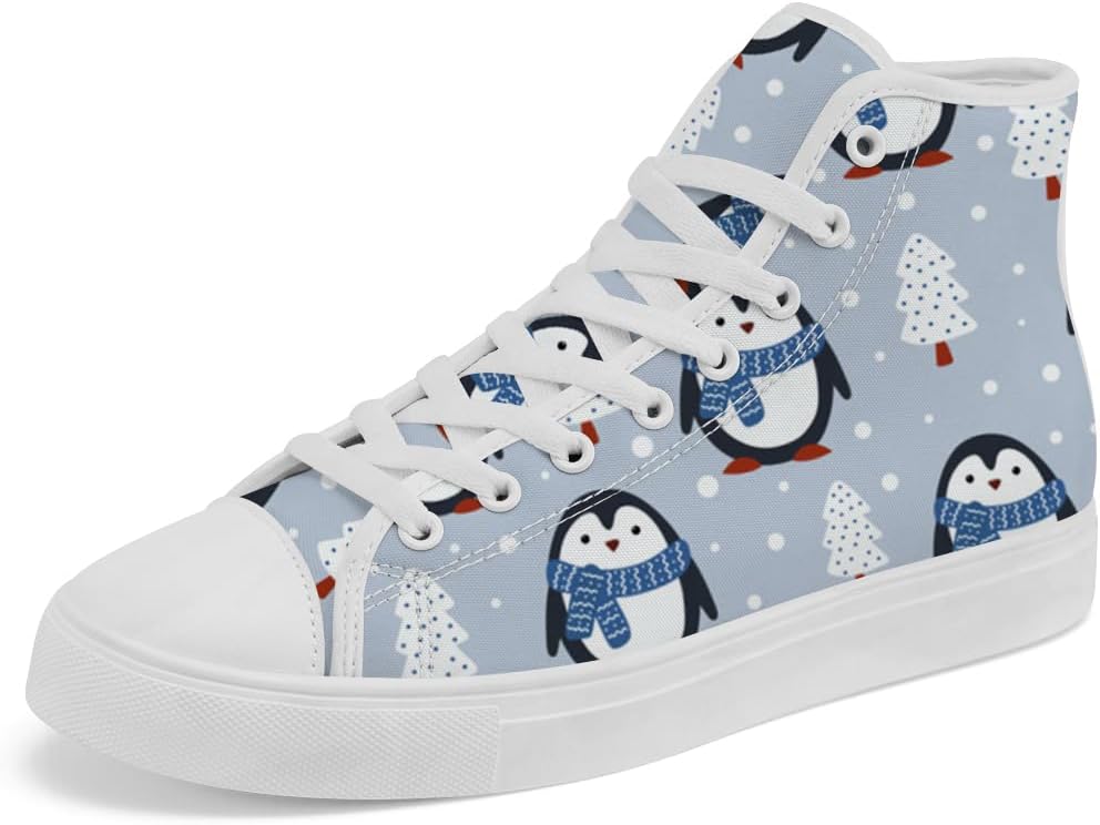Кеды Chebing для женщин и мужчин Penguin высокие шнуровка на шнурках текстильные кеды Подарки для парня и девушки, синий
Кеды Chebing для женщин и мужчин Penguin высокие шнуровка на шнурках текстильные кеды Подарки для парня и девушки, синий
