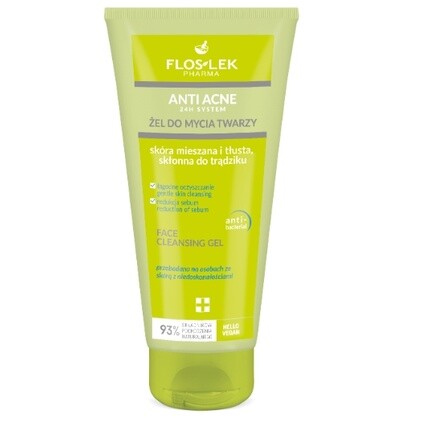 Flos-Lek Acne Solution Ежедневный очищающий гель для лица - 200 мл Floslek
Flos-Lek Acne Solution Ежедневный очищающий гель для лица - 200 мл Floslek