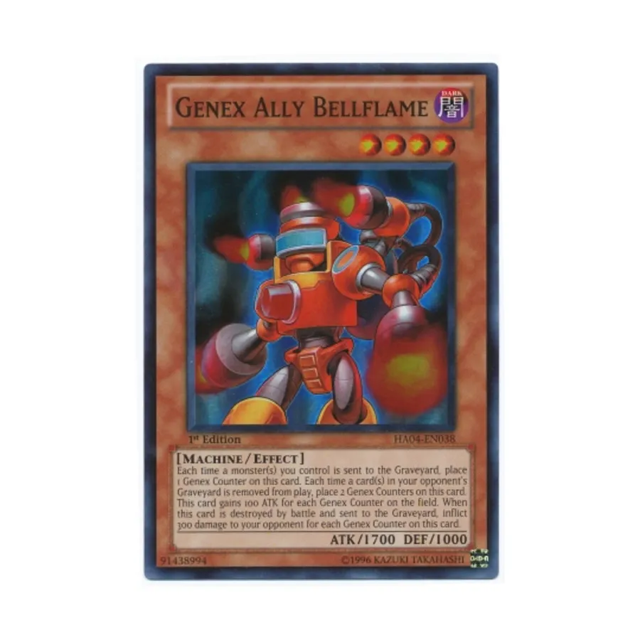 CCG Генекс Элли Беллфлейм (Супер Редкий), Yu-Gi-Oh - Hidden Arsenal 4 - Singles
CCG Генекс Элли Беллфлейм (Супер Редкий), Yu-Gi-Oh - Hidden Arsenal 4 - Singles