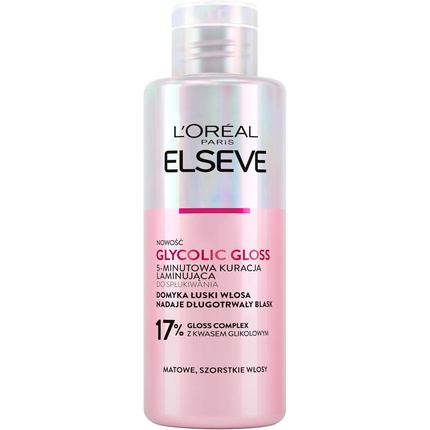Elseve Glycolic Gloss 5-минутное средство для ламинирования 200 мл L'Oréal Paris
Elseve Glycolic Gloss 5-минутное средство для ламинирования 200 мл L'Oréal Paris