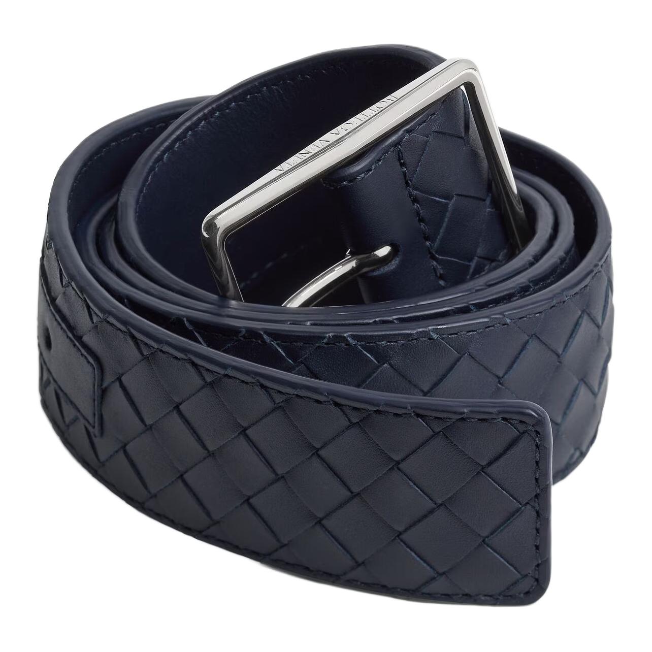 Bottega Veneta Мужской ремень из телячьей кожи темно-синий шириной 3,5 см, Dark Blue
Bottega Veneta Мужской ремень из телячьей кожи темно-синий шириной 3,5 см, Dark Blue