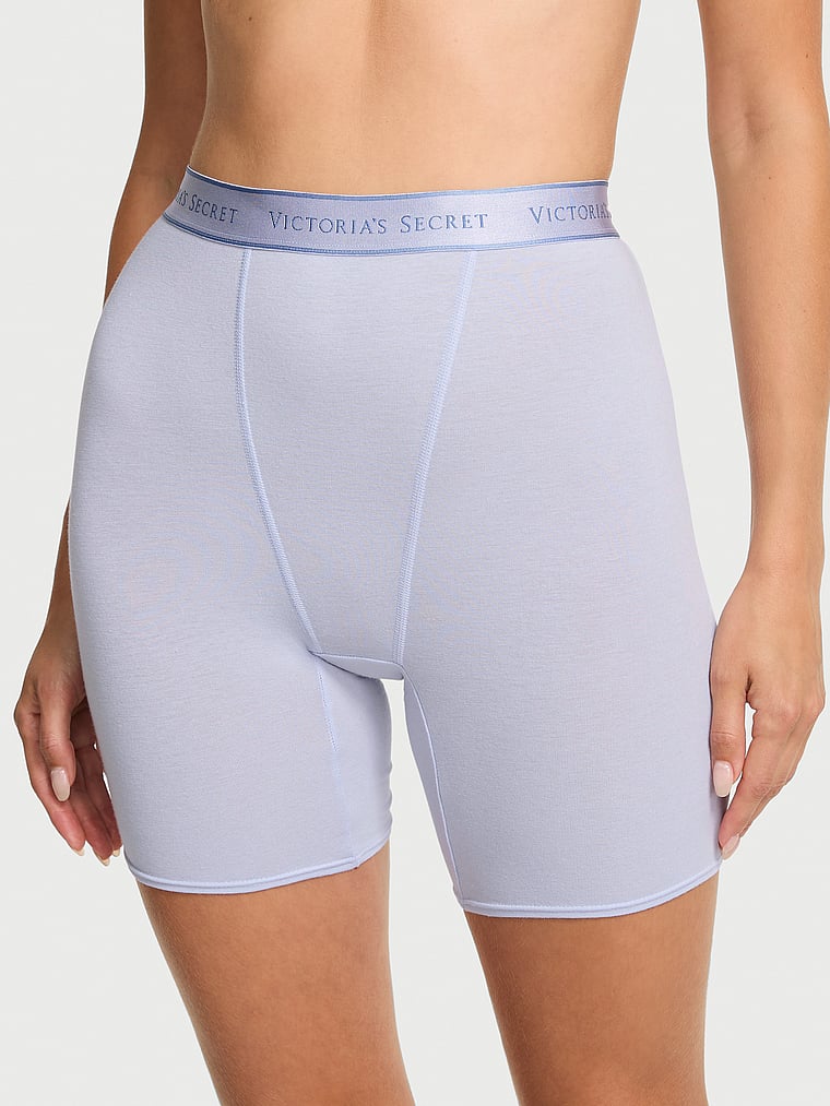 Хлопковые трусы-боксеры с высокой талией и логотипом Cotton, cotton soft iris
Хлопковые трусы-боксеры с высокой талией и логотипом Cotton, cotton soft iris