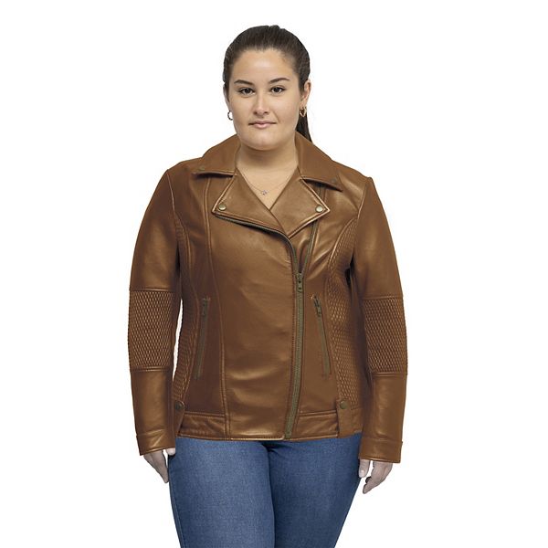 Кожаная куртка кроссовер Plus size Whet Blu, Whisky
Кожаная куртка кроссовер Plus size Whet Blu, Whisky