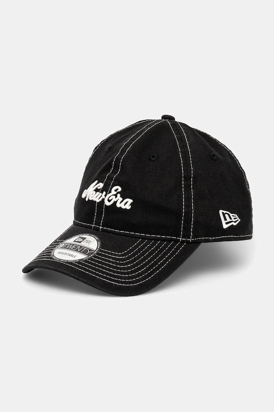 Хлопковая кепка с козырьком New Era, черный
Хлопковая кепка с козырьком New Era, черный