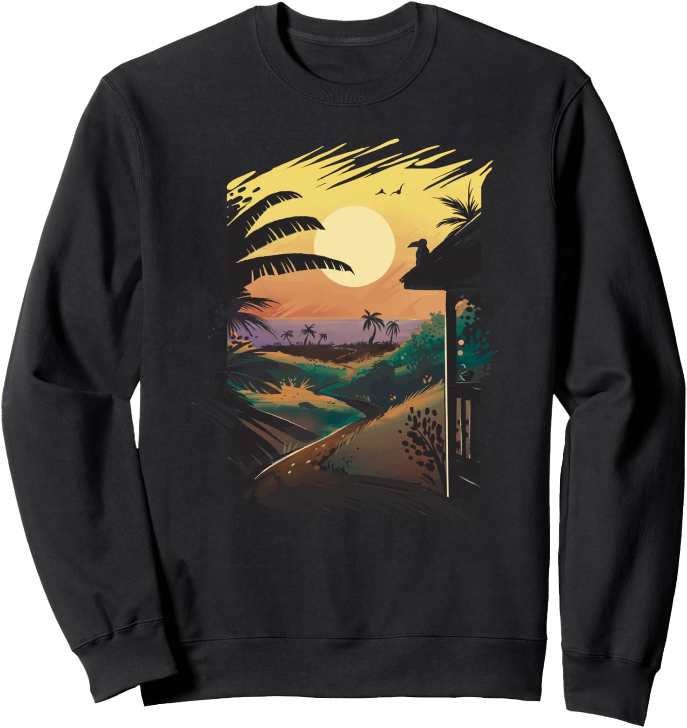 Яркая толстовка с гавайским пейзажем и солнцем для мужчин, женщин и детей Funny Comic, Manga Tree And Leaf Designs, черный
Яркая толстовка с гавайским пейзажем и солнцем для мужчин, женщин и детей Funny Comic, Manga Tree And Leaf Designs, черный