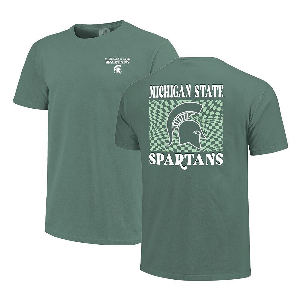 Женская зеленая футболка-талисман в клетку Michigan State Spartans Comfort Colors Image One, цвет Msu Green
Женская зеленая футболка-талисман в клетку Michigan State Spartans Comfort Colors Image One, цвет Msu Green