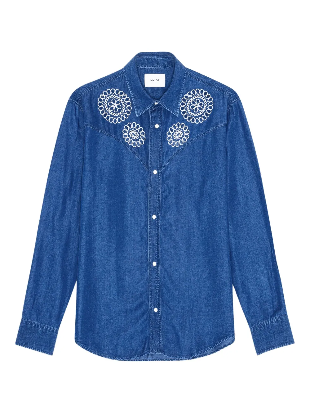 Вышитая джинсовая рубашка NN07, синий
Вышитая джинсовая рубашка NN07, синий