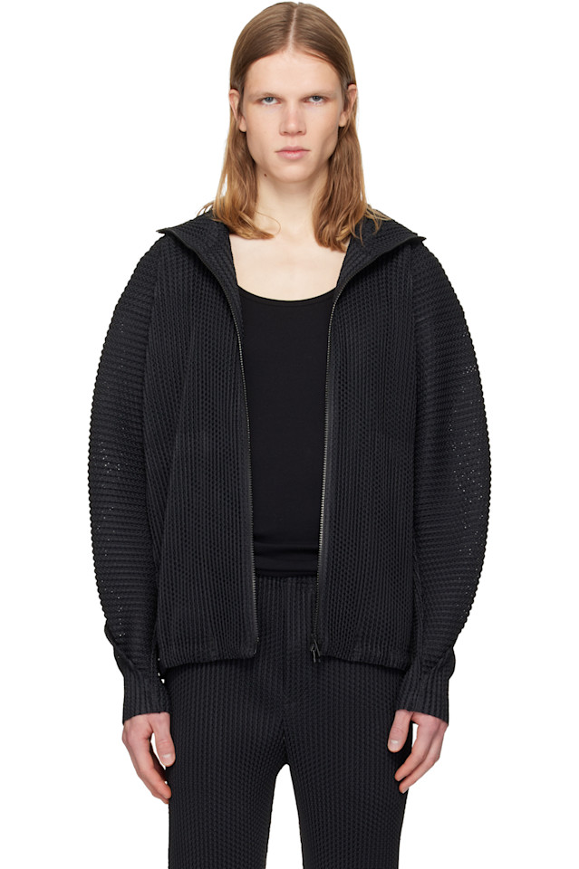 Плетеная сетчатая куртка Homme Plissé Issey Miyake, черный
Плетеная сетчатая куртка Homme Plissé Issey Miyake, черный