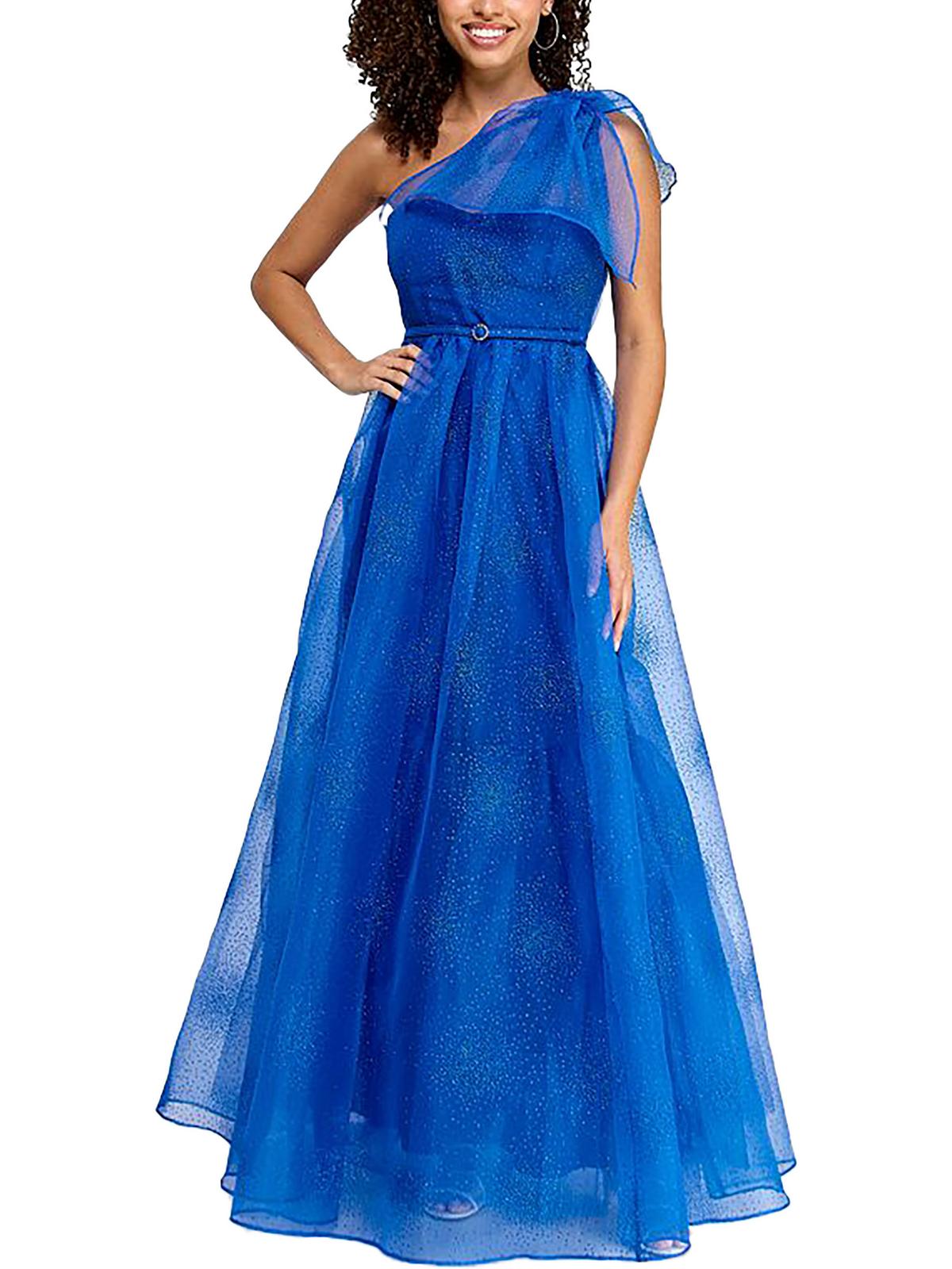 Вечернее платье на одно плечо с блестками для женщин от Juniors Violet Weekend
Вечернее платье на одно плечо с блестками для женщин от Juniors Violet Weekend