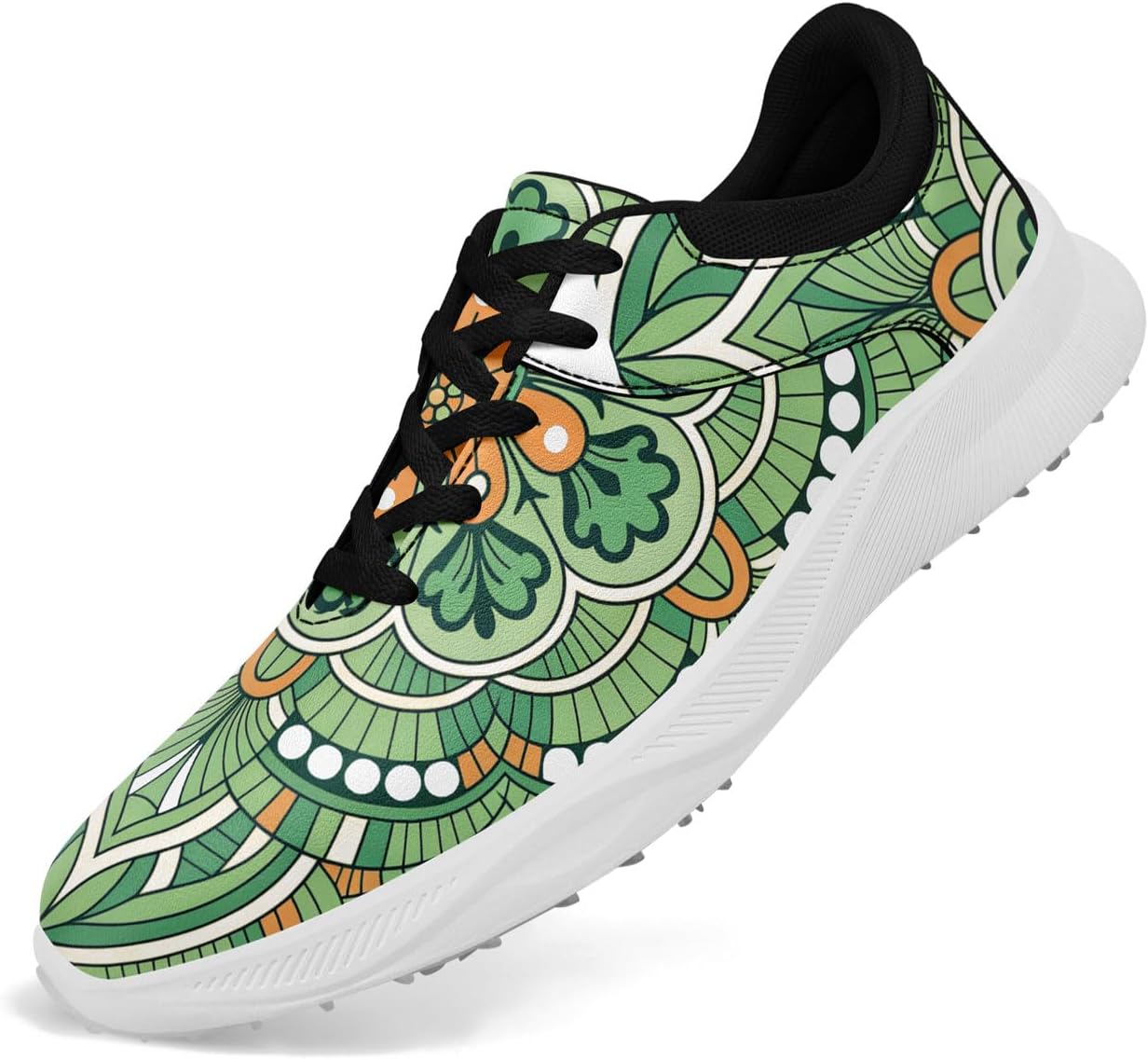 Мужские и женские модные гольф-туфли с принтом мандалы, яркие, дышащие, без шипов, стильные, удобные, на шнуровке, кроссовки для гольфа Coolcustomize, белый/черный/синий/зеленый/оранжевый
Мужские и женские модные гольф-туфли с принтом мандалы, яркие, дышащие, без шипов, стильные, удобные, на шнуровке, кроссовки для гольфа Coolcustomize, белый/черный/синий/зеленый/оранжевый