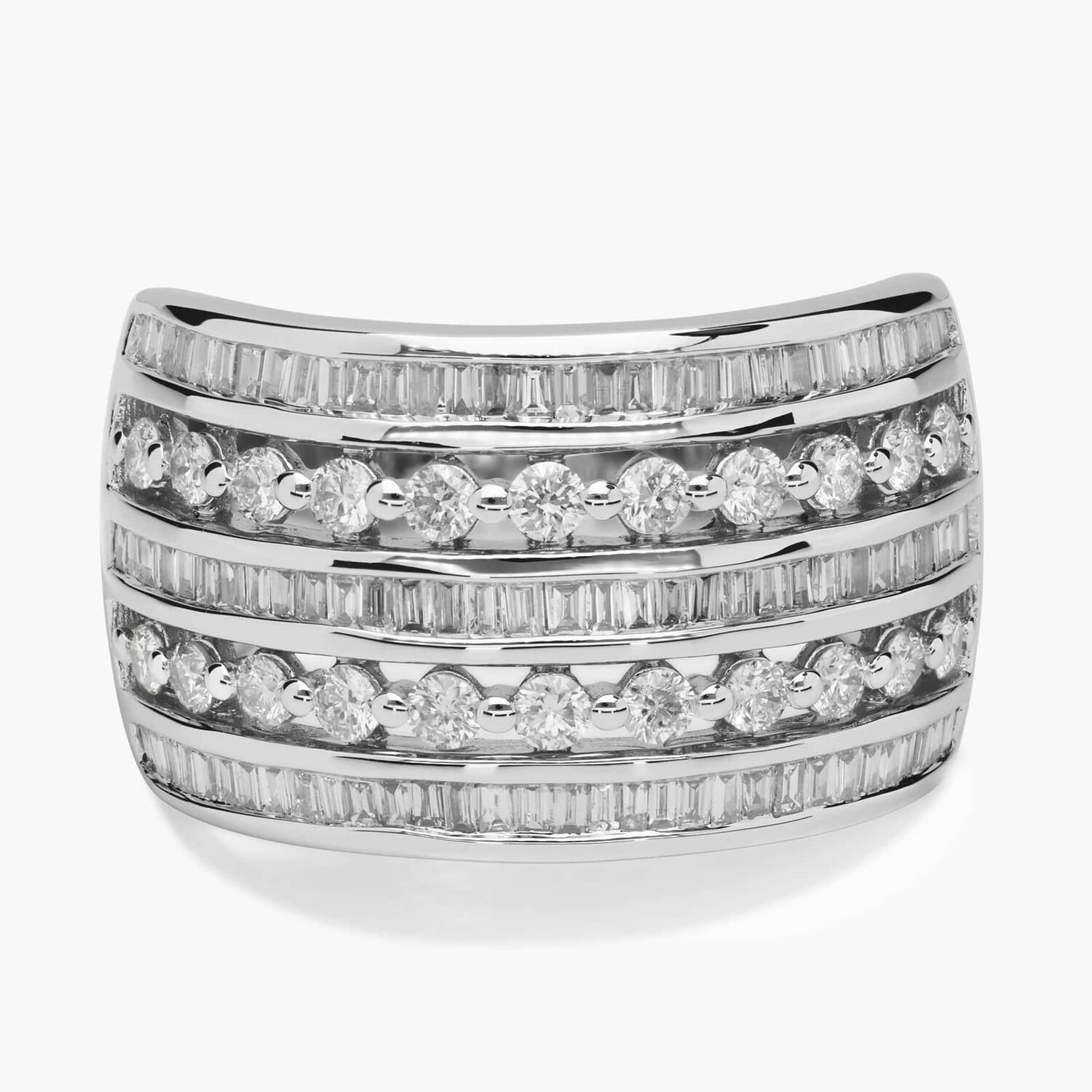 Кольцо с круглыми и багетными бриллиантами из 14-каратного белого золота (1 карат, два) Blue Nile
Кольцо с круглыми и багетными бриллиантами из 14-каратного белого золота (1 карат, два) Blue Nile