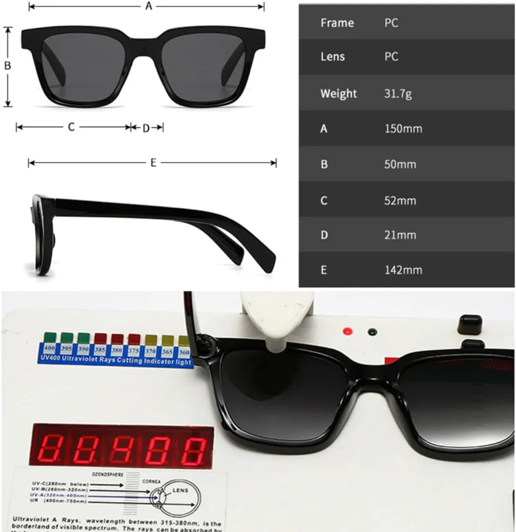 Женские солнцезащитные очки в модном стиле, сине-зеленые, с защитой от УФ-излучения UV400; мужские солнцезащитные очки в стиле ретро-панк UUPTTPL, Green Tea
Женские солнцезащитные очки в модном стиле, сине-зеленые, с защитой от УФ-излучения UV400; мужские солнцезащитные очки в стиле ретро-панк UUPTTPL, Green Tea