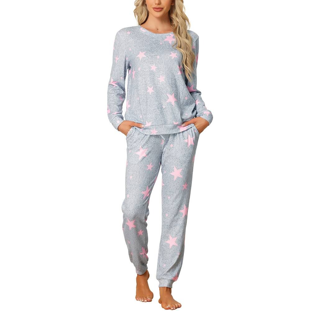 Женские пижамные комплекты с длинными рукавами, одежда для сна с принтом Kint, 2 предмета Cheibear, розовый
Женские пижамные комплекты с длинными рукавами, одежда для сна с принтом Kint, 2 предмета Cheibear, розовый