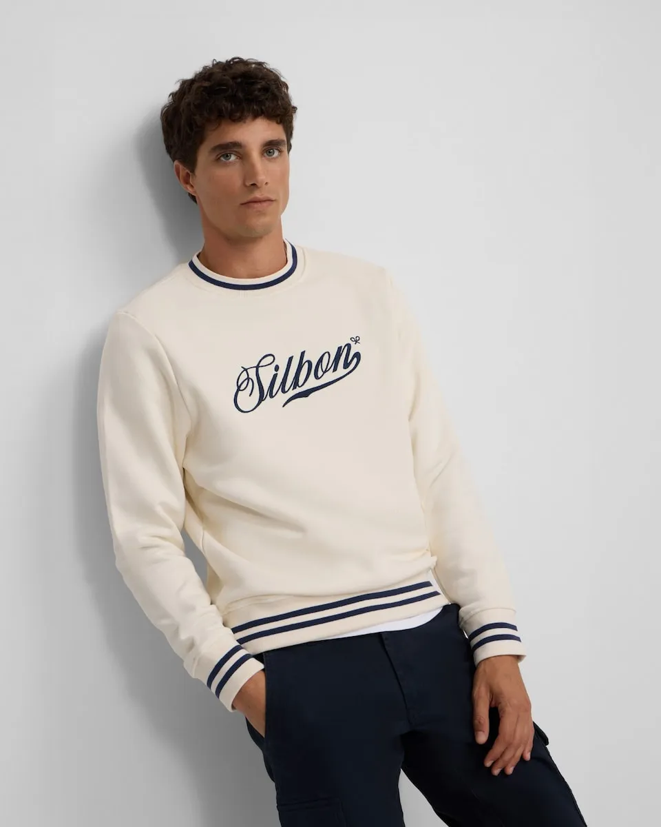 Мужская толстовка с ретро надписями Silbon, кремовый
Мужская толстовка с ретро надписями Silbon, кремовый