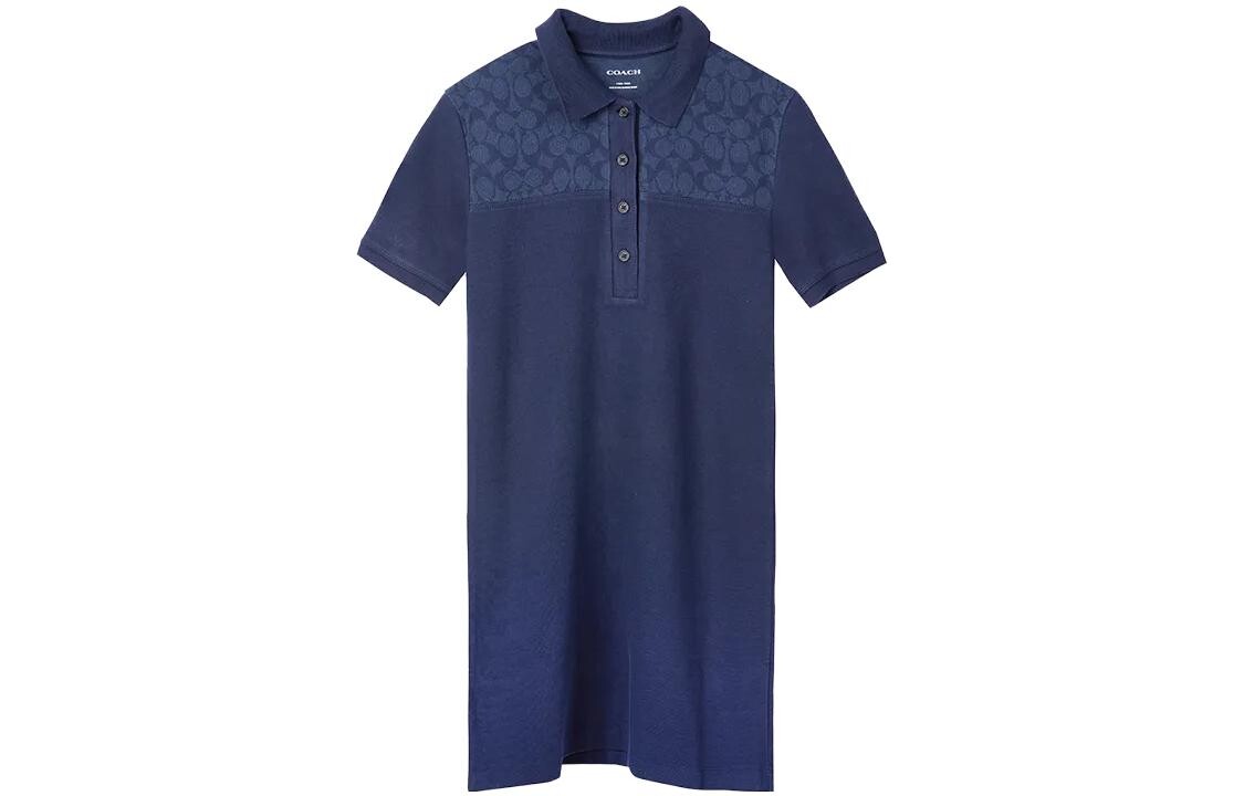 Платье с короткими рукавами женское темно-синее Coach
Платье с короткими рукавами женское темно-синее Coach