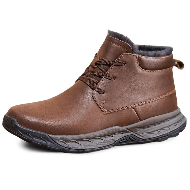 Devanro Теплые износостойкие противоскользящие зимние ботинки мужские коричневые, цвет Brown
Devanro Теплые износостойкие противоскользящие зимние ботинки мужские коричневые, цвет Brown